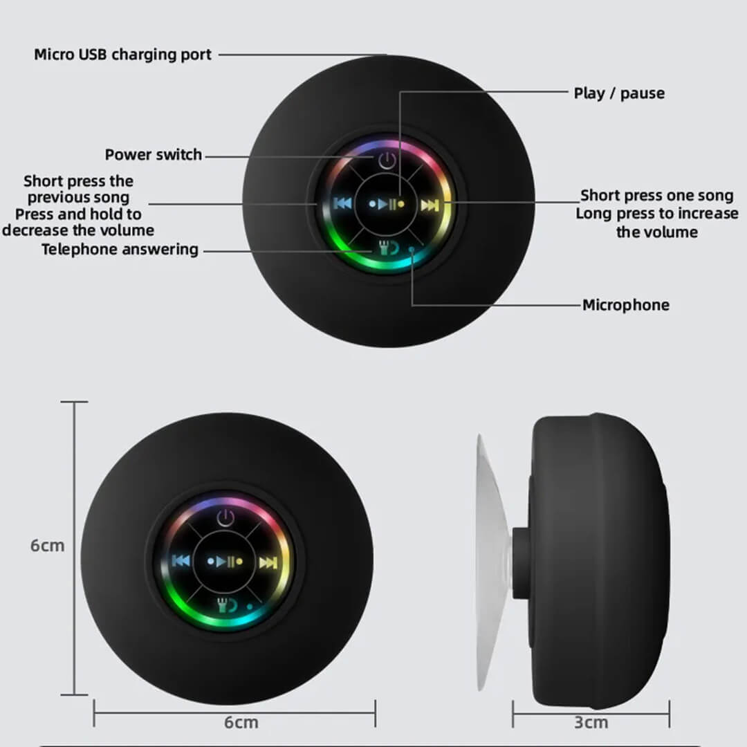 AquaBlast™ - Waterproof Shower Speaker