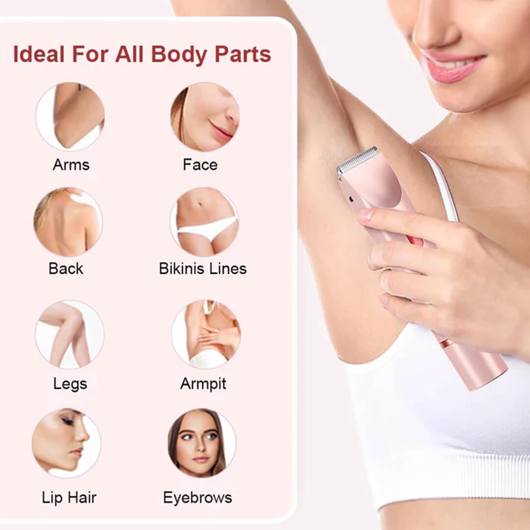 BareNaked™ – Painless Bikini Trimmer & Body Shaver