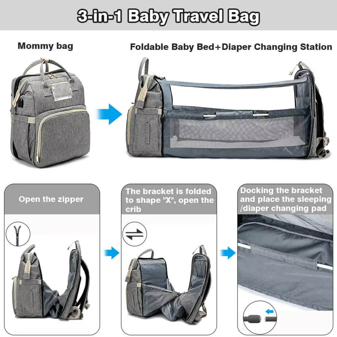 NapSack™ – Diaper Bag and Napping Station In One