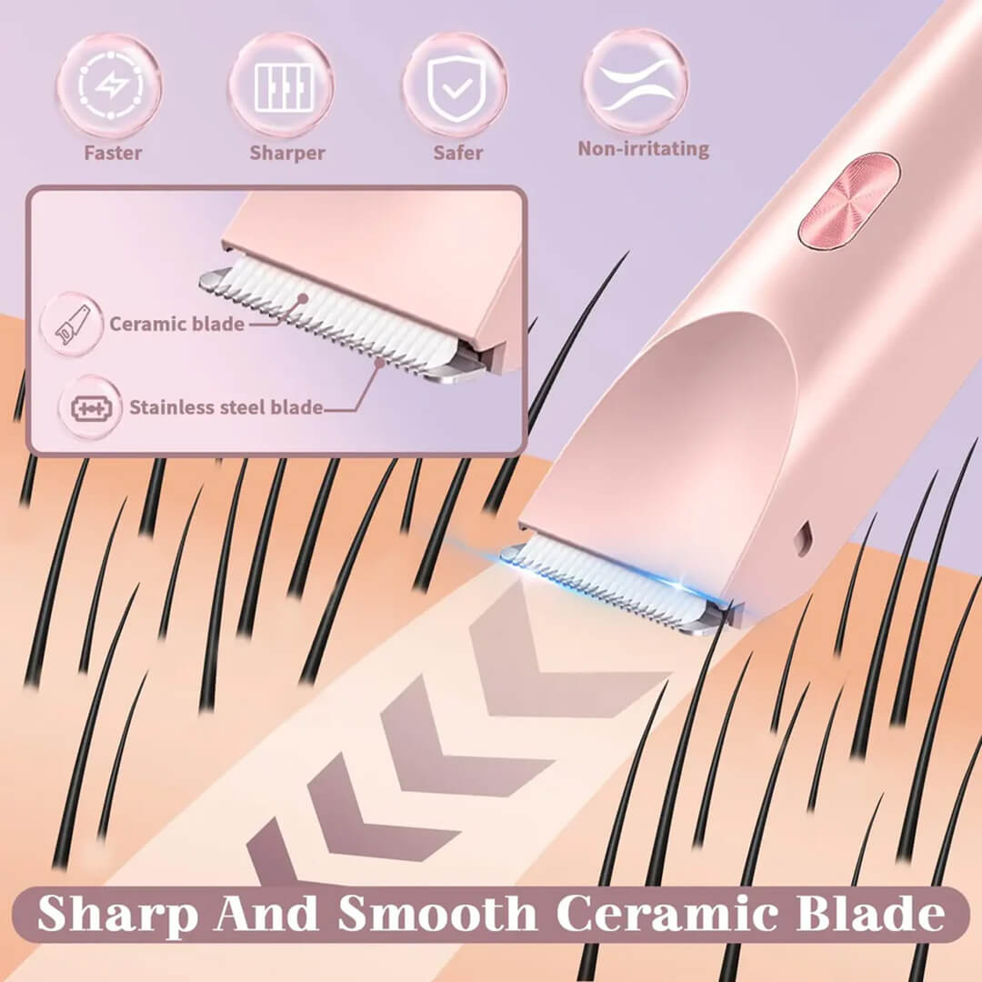 BareNaked™ – Painless Bikini Trimmer & Body Shaver