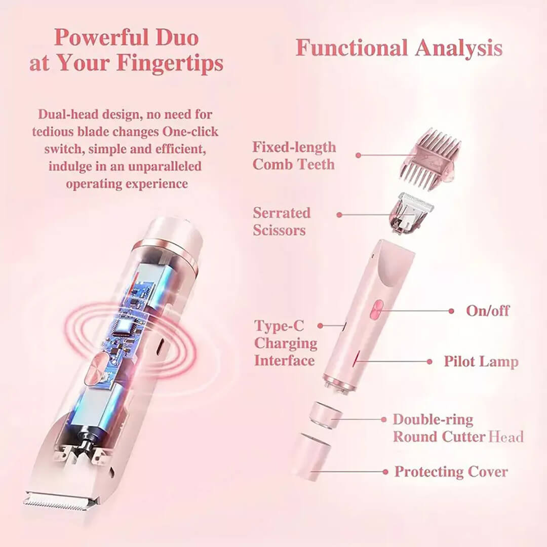BareNaked™ – Painless Bikini Trimmer & Body Shaver