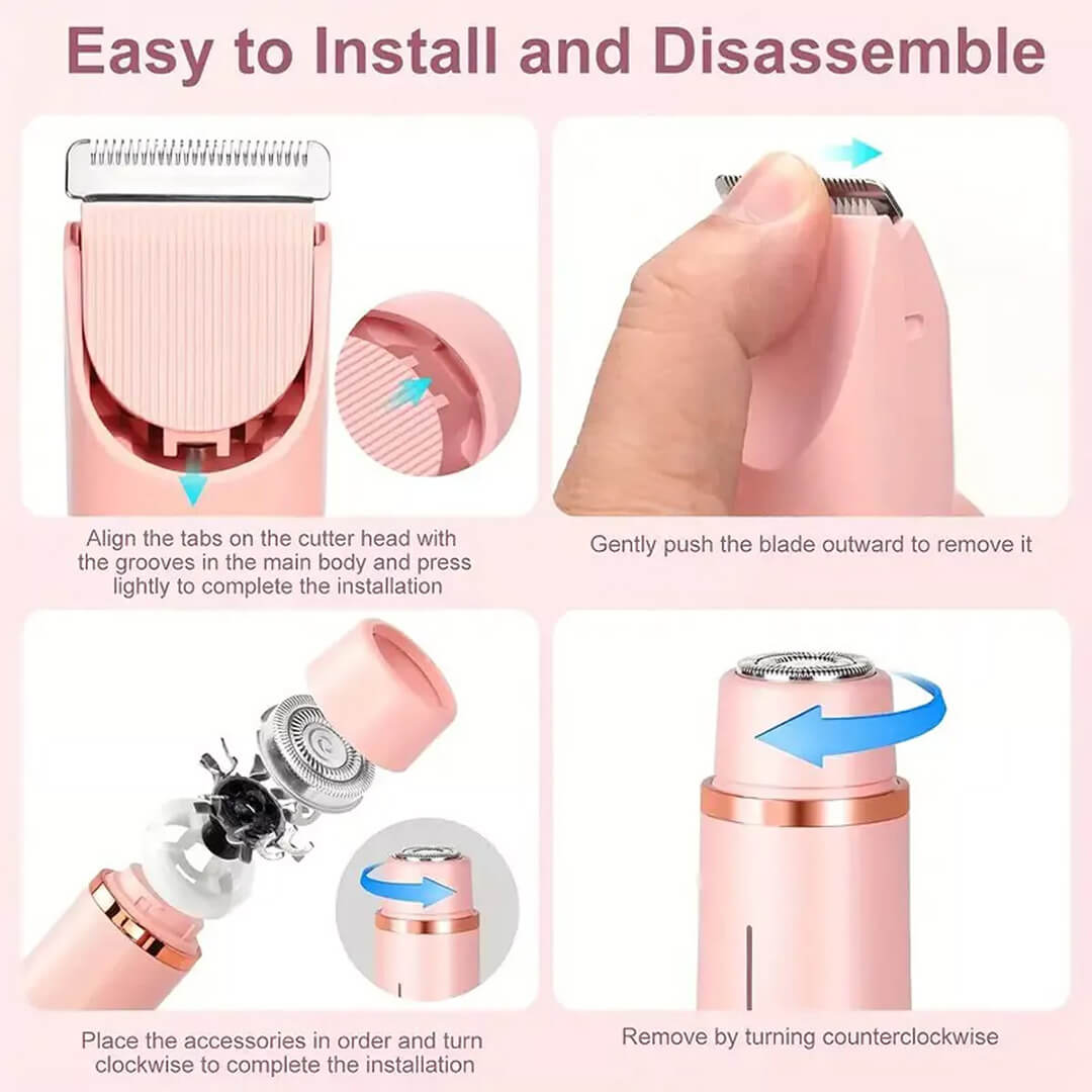 BareNaked™ – Painless Bikini Trimmer & Body Shaver