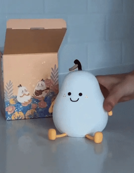 SquishAPear™ Pear Silicone Night Light