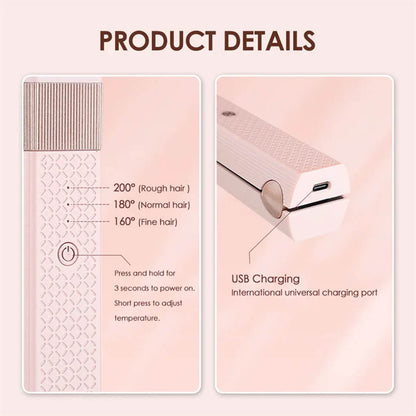 WanderTress™ Cordless Hair Straightener and Curler
