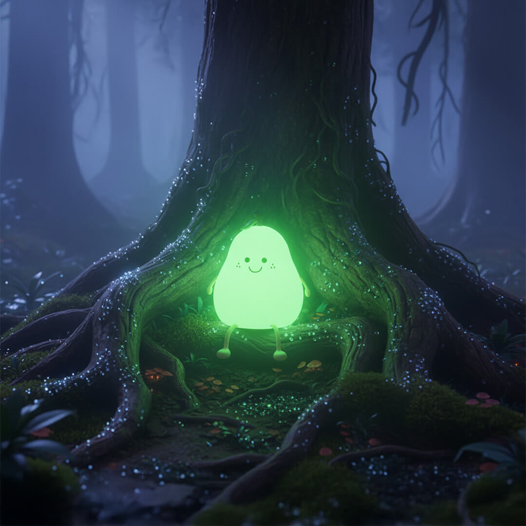 SquishAPear™ Pear Silicone Night Light