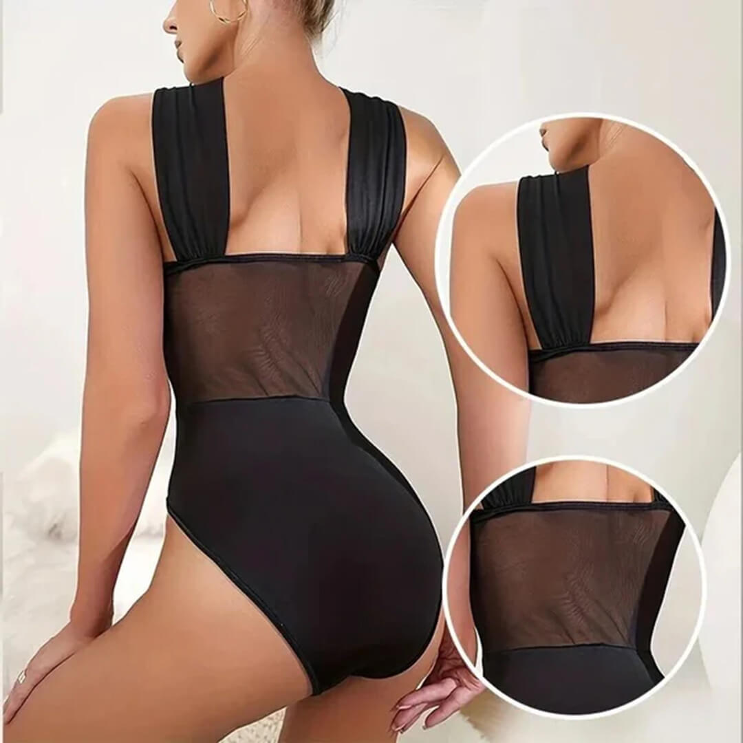 Crissique™ Mesh Corset Bodysuit