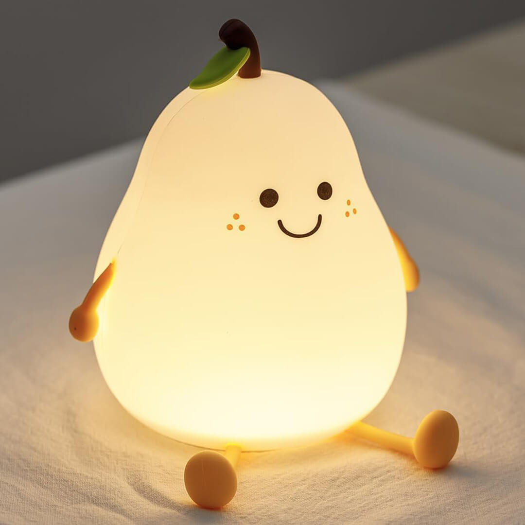 SquishAPear™ Pear Silicone Night Light