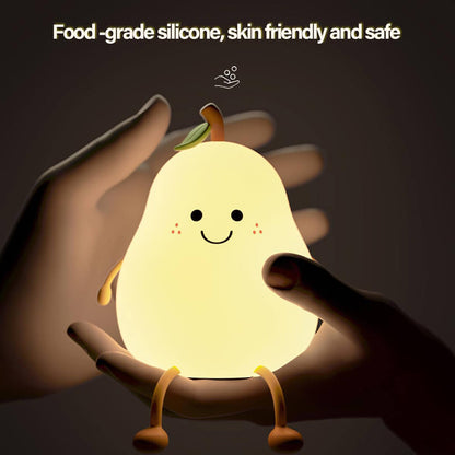 SquishAPear™ Pear Silicone Night Light
