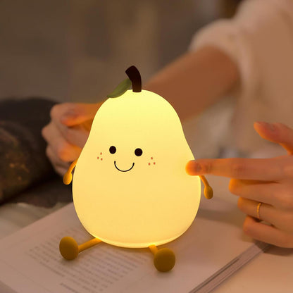 SquishAPear™ Pear Silicone Night Light