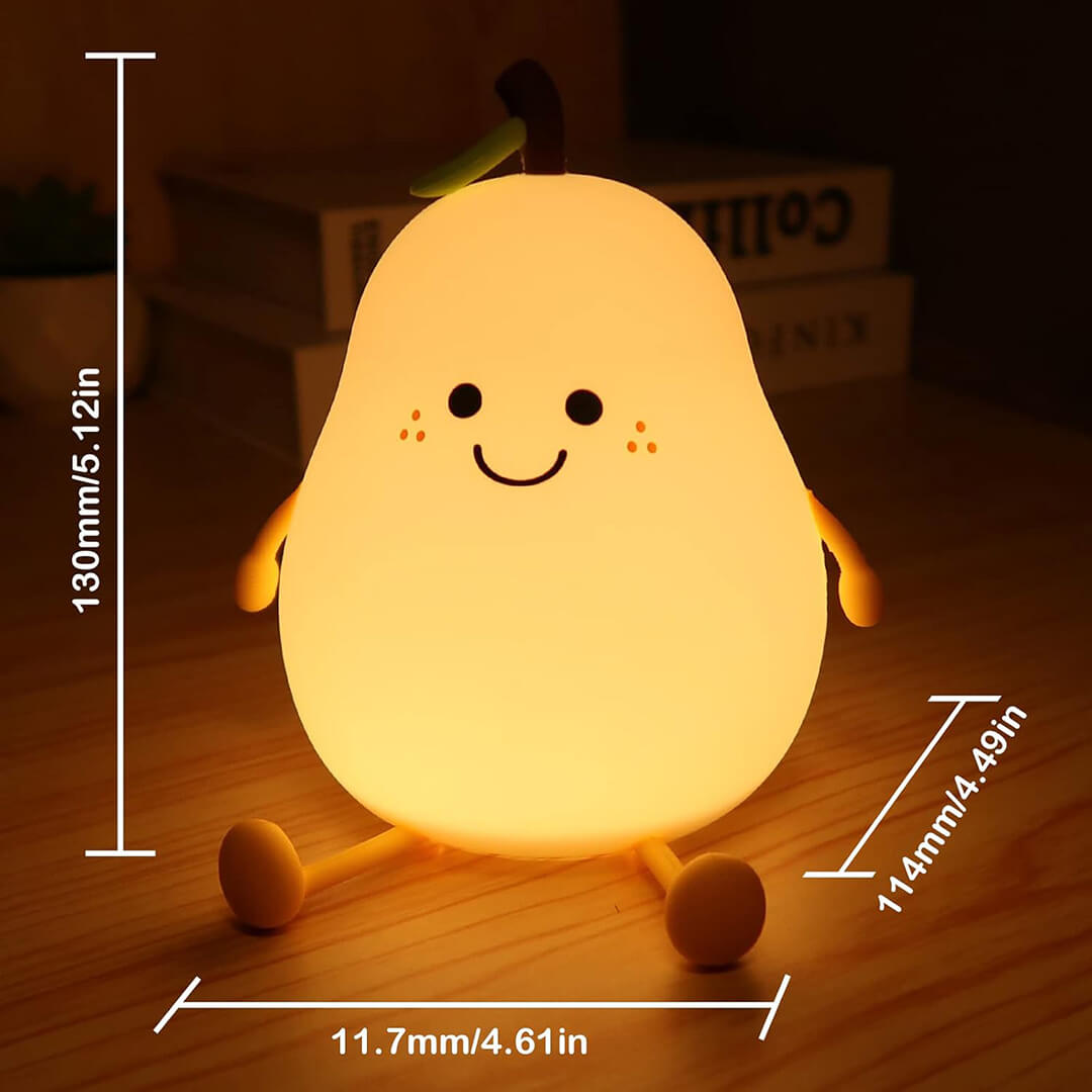 SquishAPear™ Pear Silicone Night Light