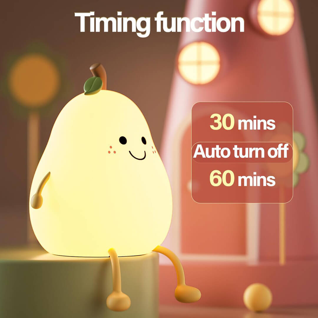 SquishAPear™ Pear Silicone Night Light