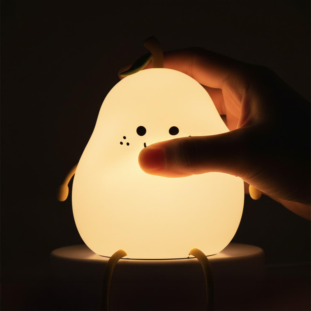 SquishAPear™ Pear Silicone Night Light