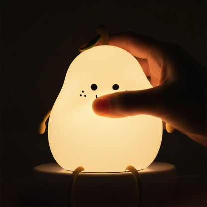 SquishAPear™ Pear Silicone Night Light