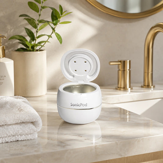 SonicPod™️: Ultrasonic and UV-C Dental Appliance Sanitiser