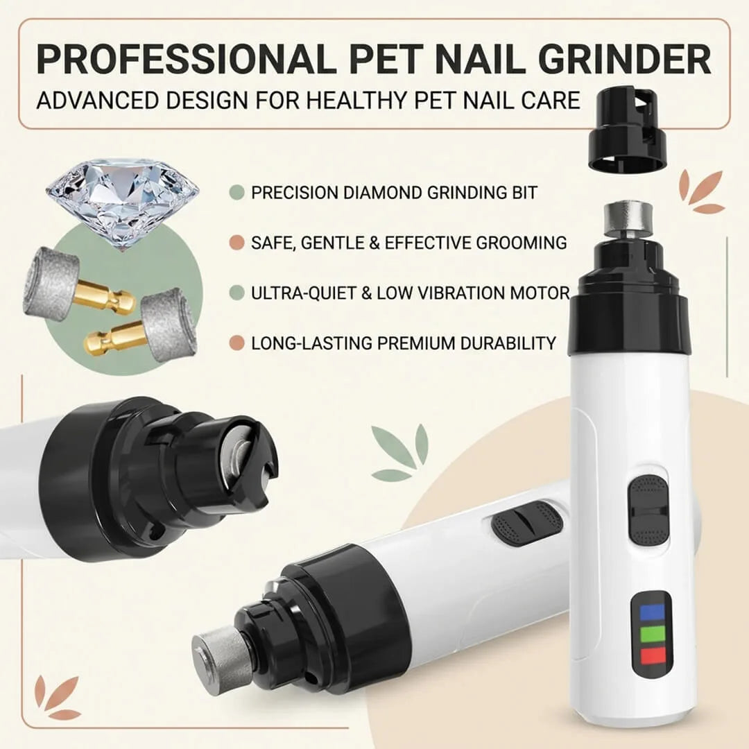 PawCalm™ Silent Dog Nail Grinder